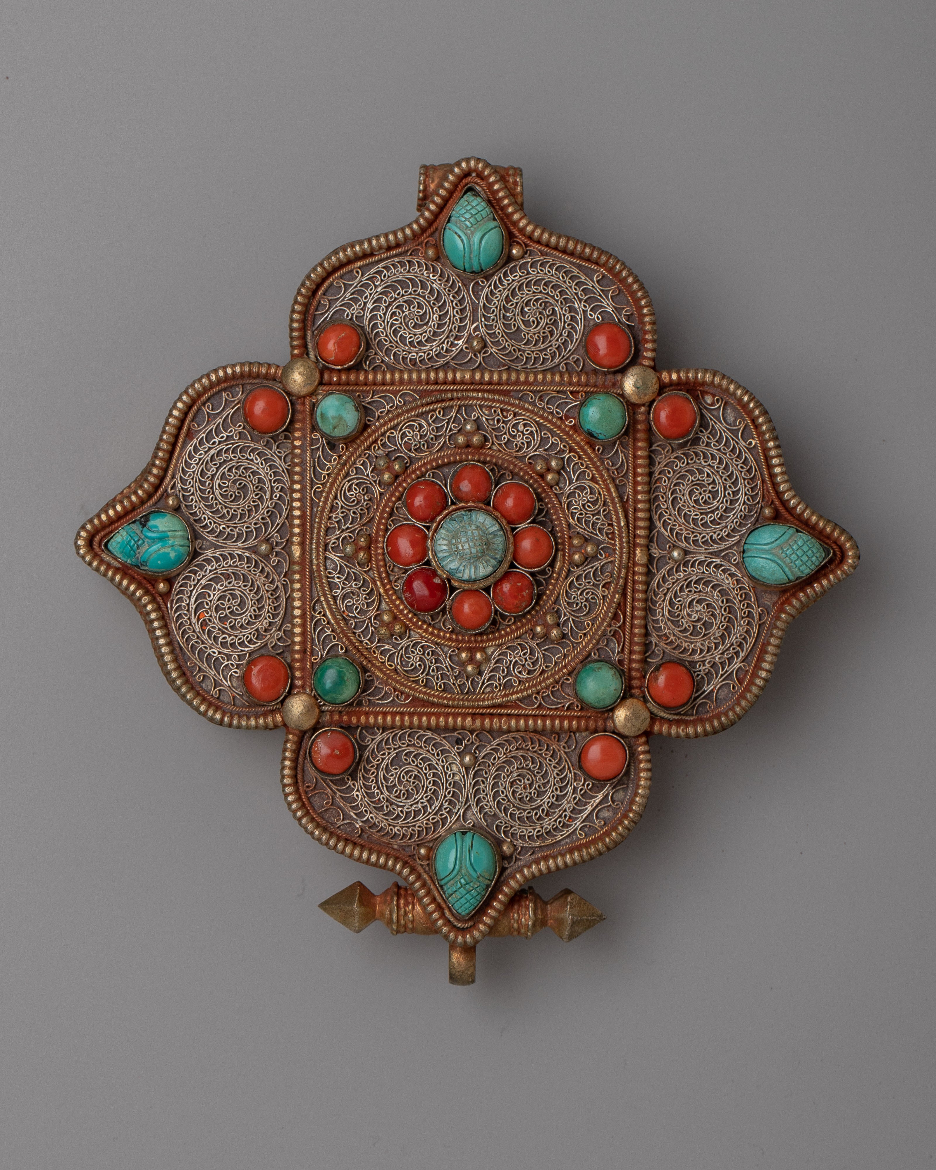 Fine Quality Tibetan Ghau Box | Elegant Storage for Your Spiritual Artifacts