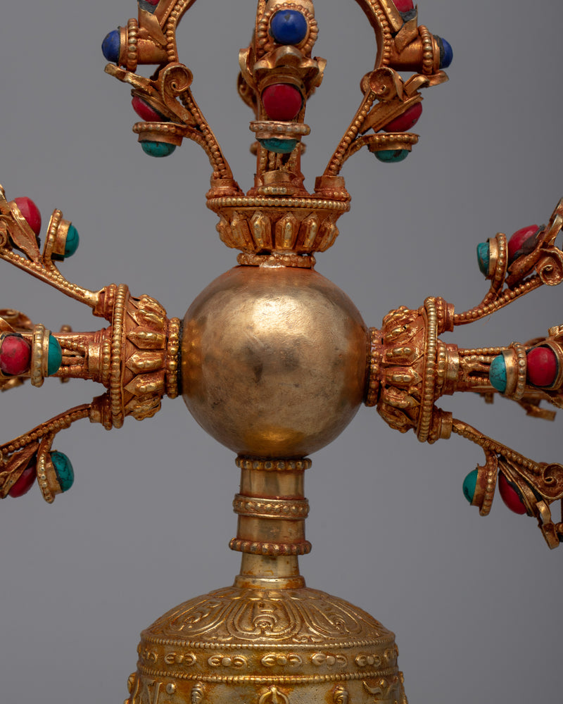 Double Vajra Bell | Bring Sacredness to Your Rituals and Offerings