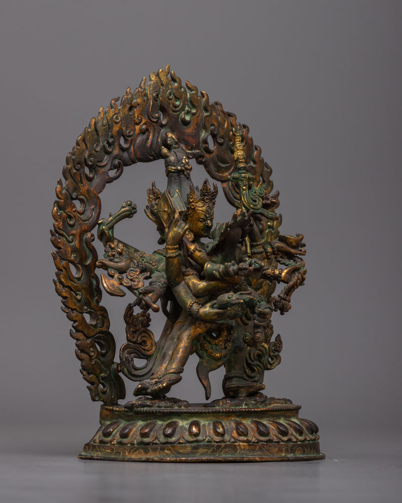 Chakrasamvara and Consort Vajravarahi Statue |  Symbolizing Divine Union and Spiritual Harmony