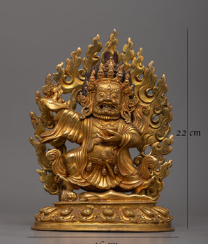 Two-Armed Bernagchen Mahakala Dharma Protector | Statue of Fearless Energy and Protection