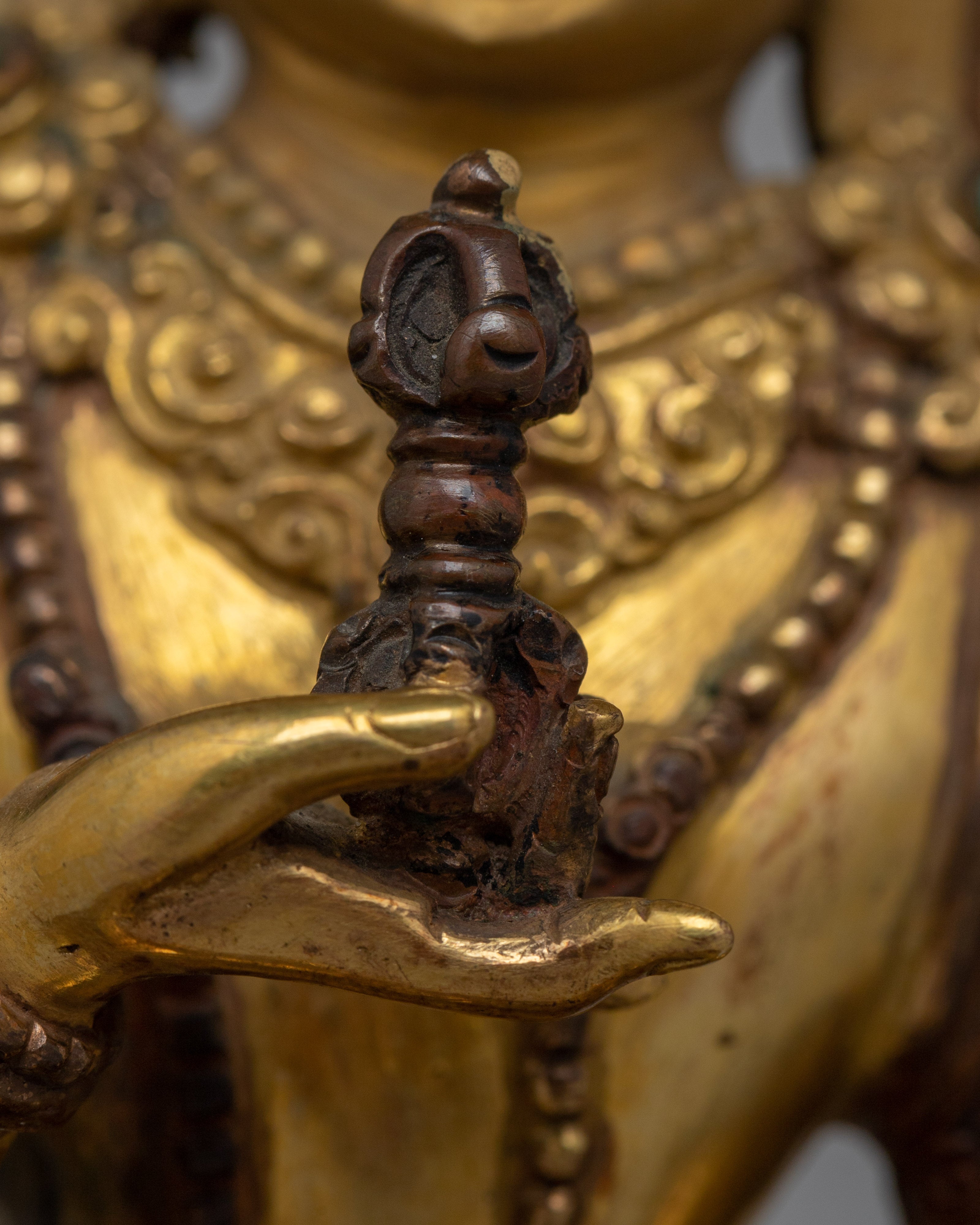 Traditional Buddhist Vajrasattva Copper Statue | Deity of Purification
