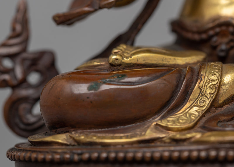 Traditional Buddhist Vajrasattva Copper Statue | Deity of Purification