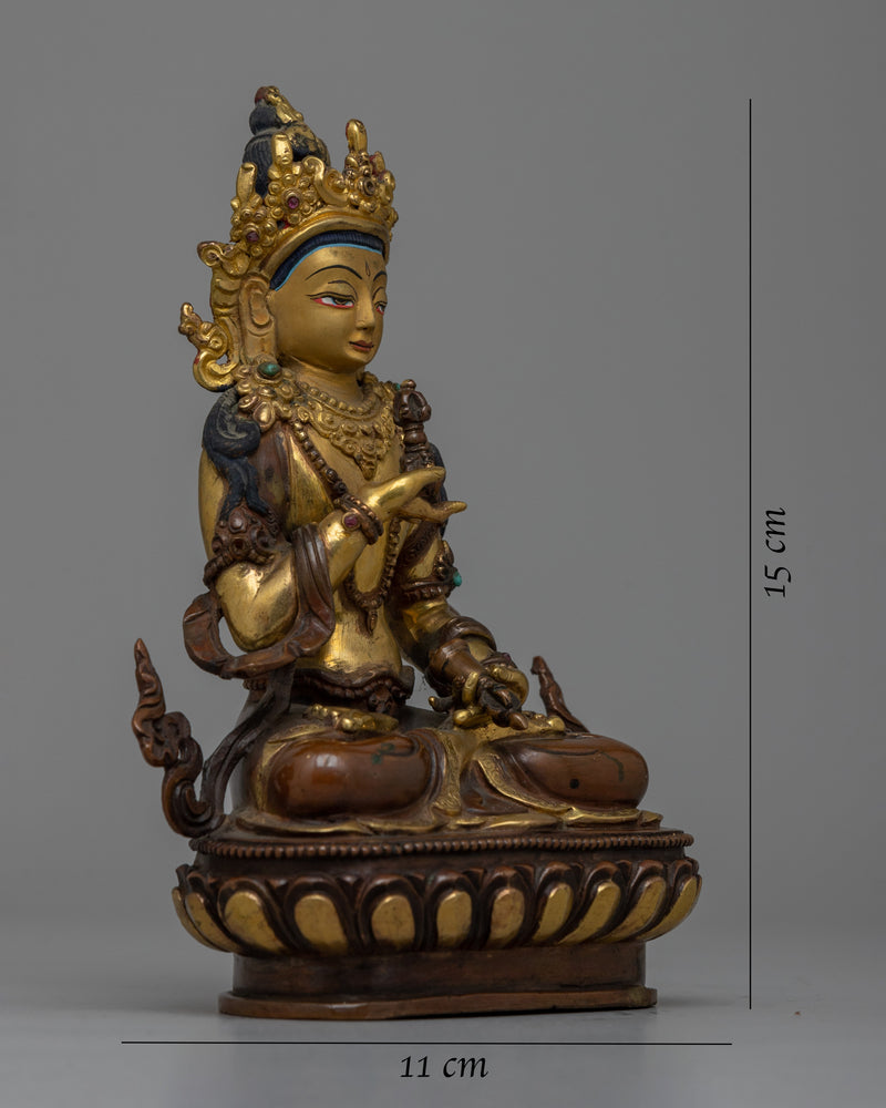 Traditional Buddhist Vajrasattva Copper Statue | Deity of Purification