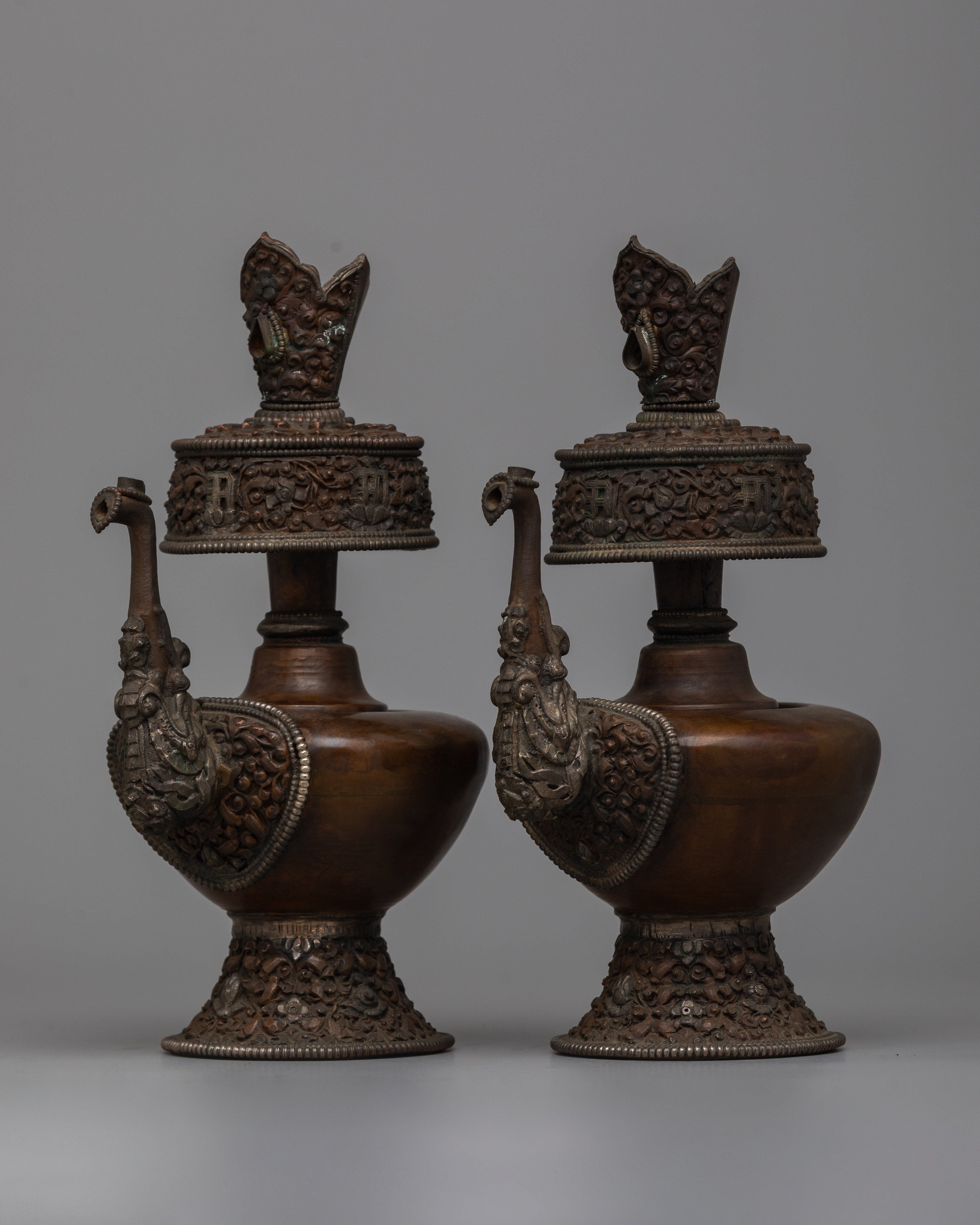 Traditional Offering Bhumpa Set | Sacred Vessels for Ritual Offerings in Buddhist Practice