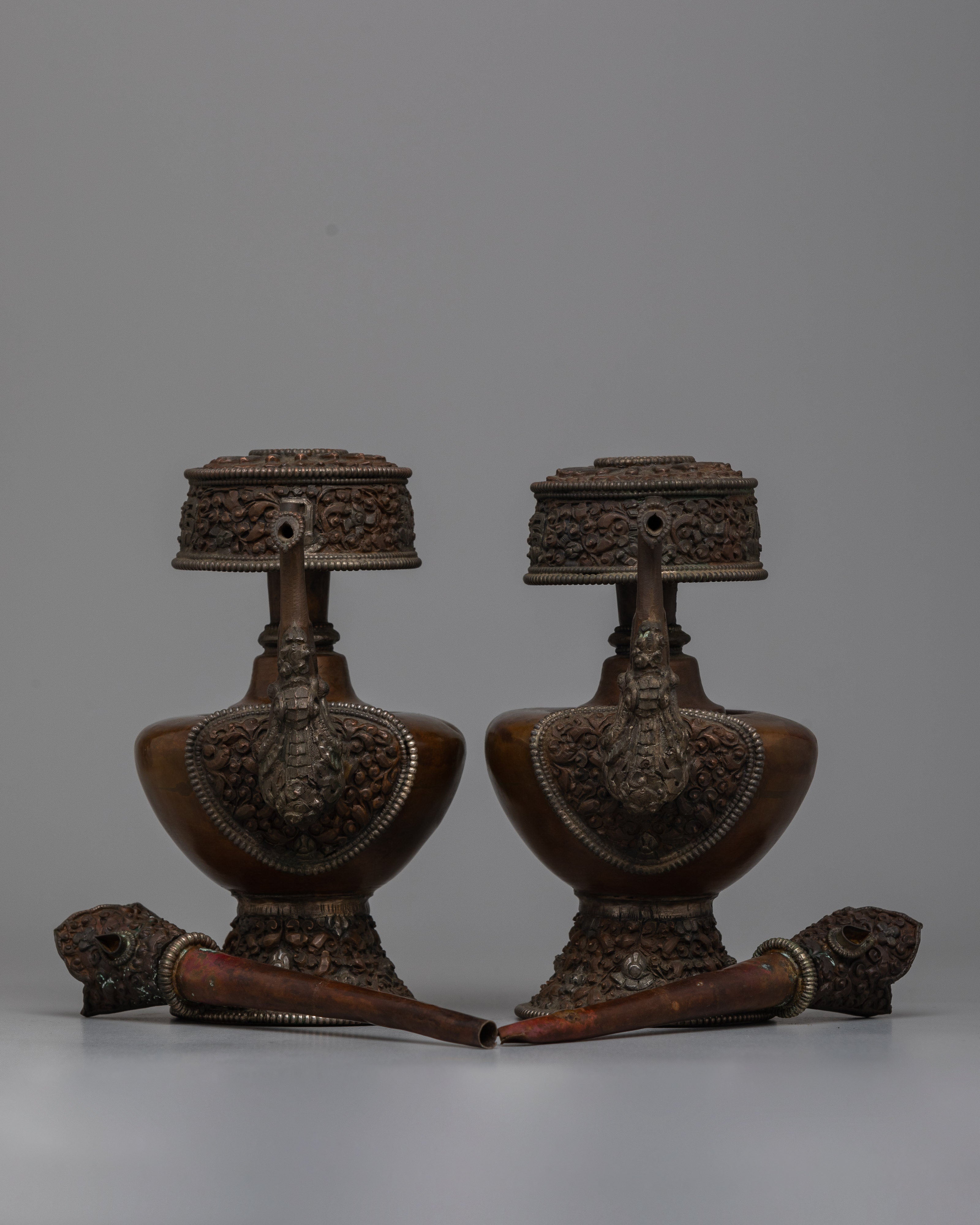 Traditional Offering Bhumpa Set | Sacred Vessels for Ritual Offerings in Buddhist Practice