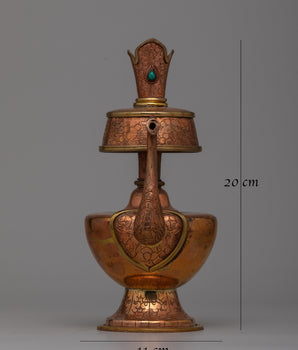 Copper Bhumpa Set | Tibetan Vessels for Sacred Offerings