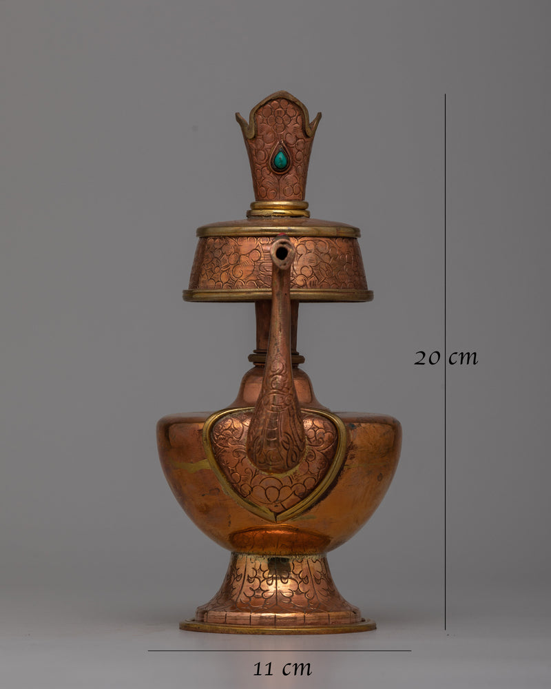 Copper Bhumpa Set | Tibetan Vessels for Sacred Offerings