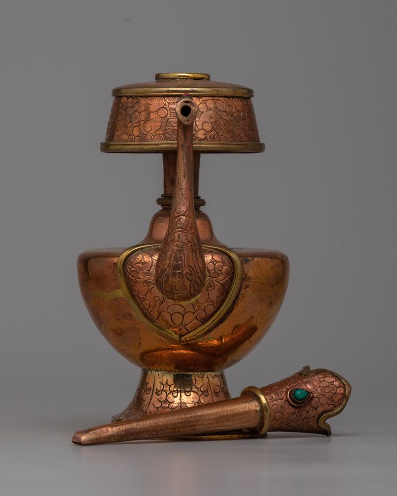 Copper Bhumpa Set | Tibetan Vessels for Sacred Offerings