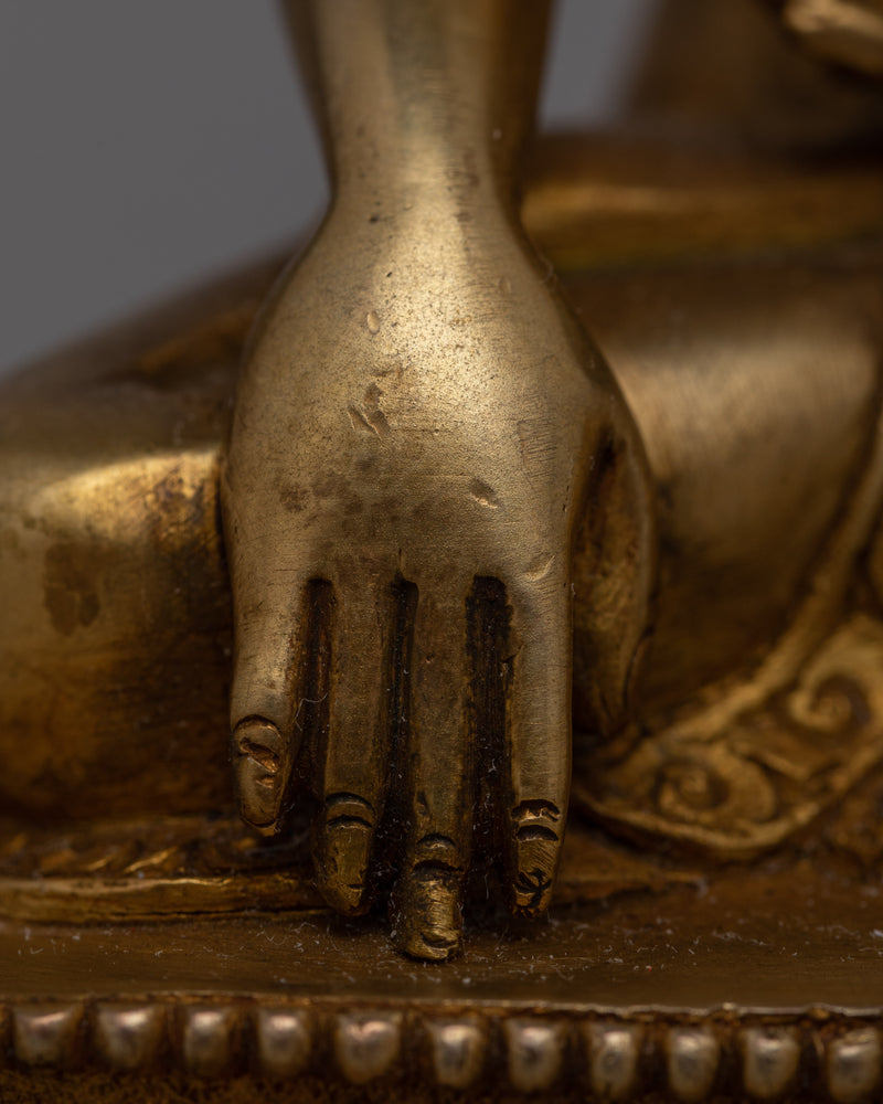 Shakyamuni Buddha Copper Statue | Revered Symbol of Enlightenment and Serenity