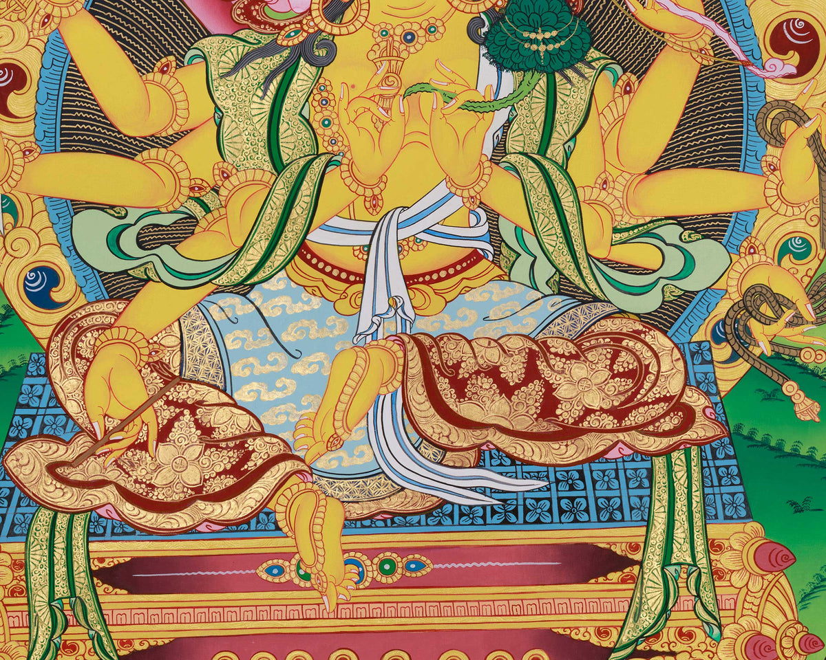 Traditional Thangka of Marichi | Embodiment of Wisdom