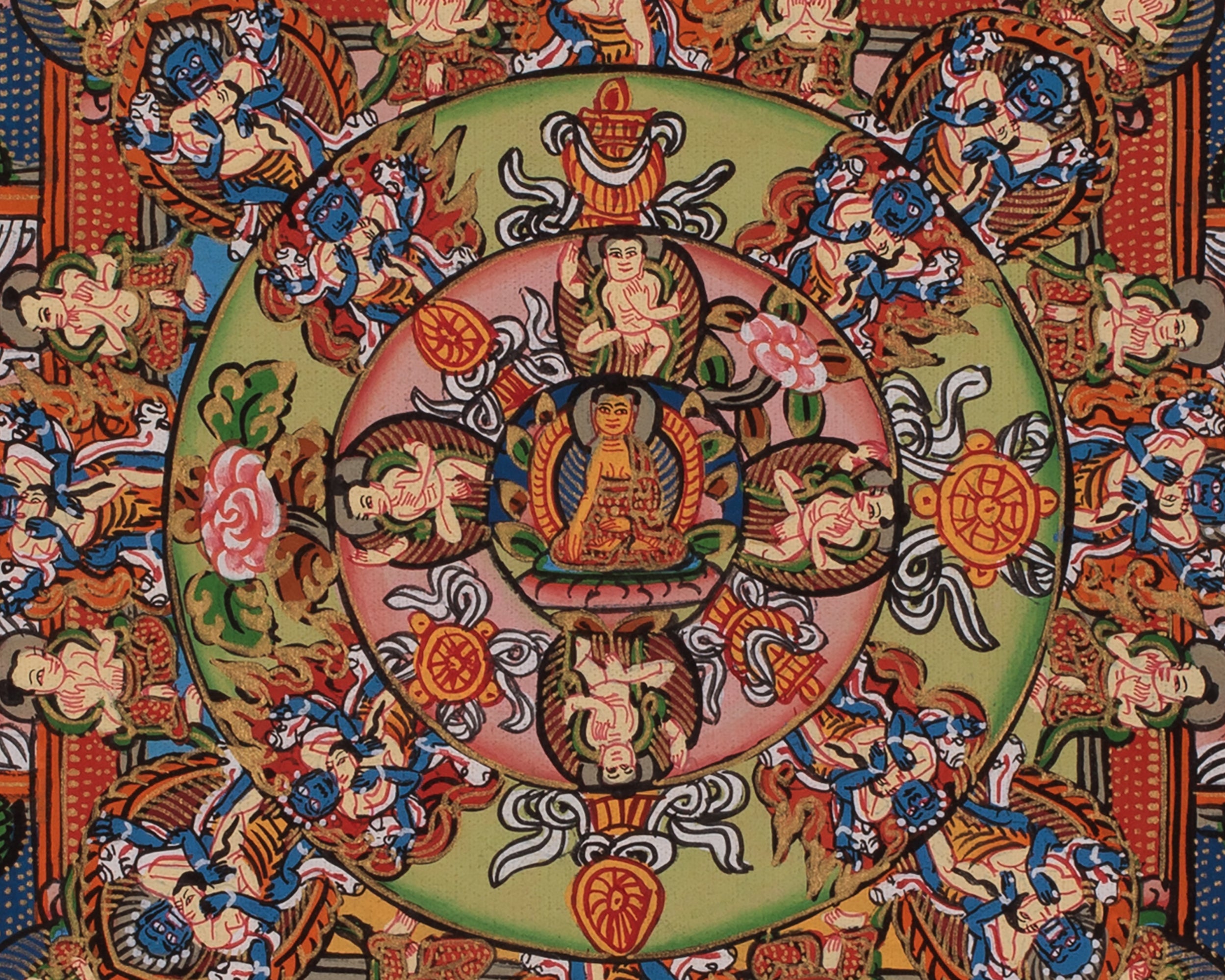Buddha Mandala Tibetan Art | Representing Enlightened Wisdom and Harmony