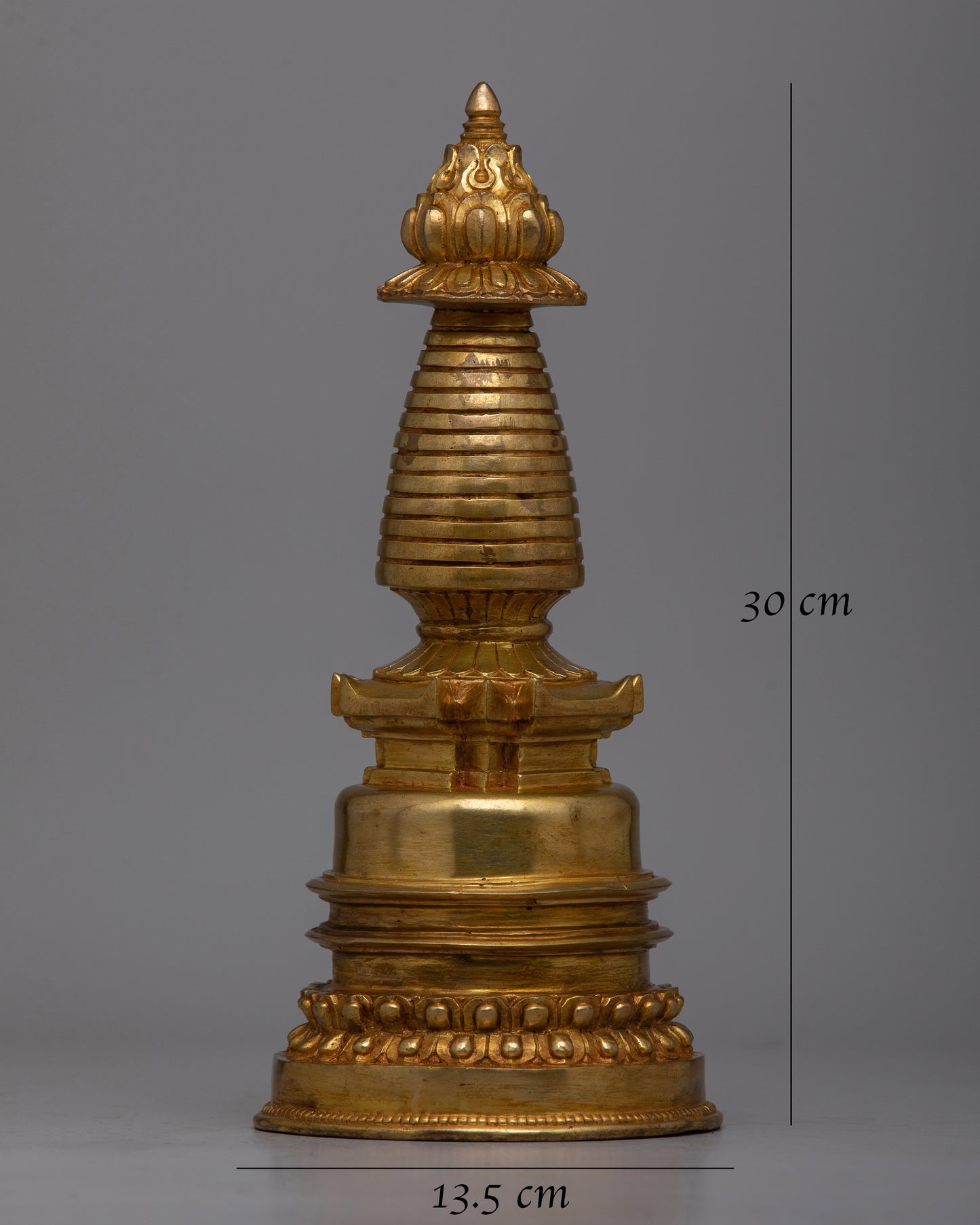 Handmade Tibetan Stupa | Artisanal Charm for Your Home or Meditation Area