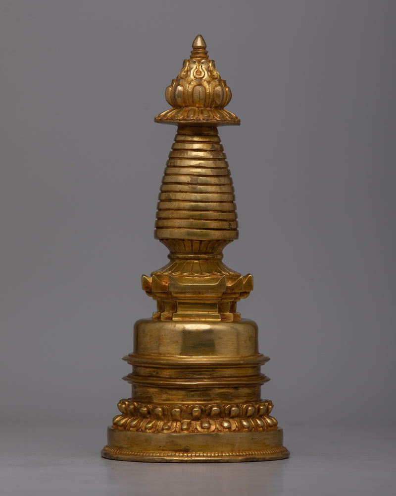 Handmade Tibetan Stupa | Artisanal Charm for Your Home or Meditation Area