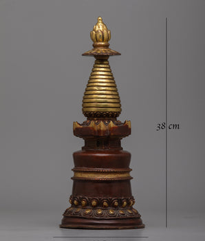 Stupa for Tibetan Ritual | Spiritual Decor for Meditation and Sacred Spaces