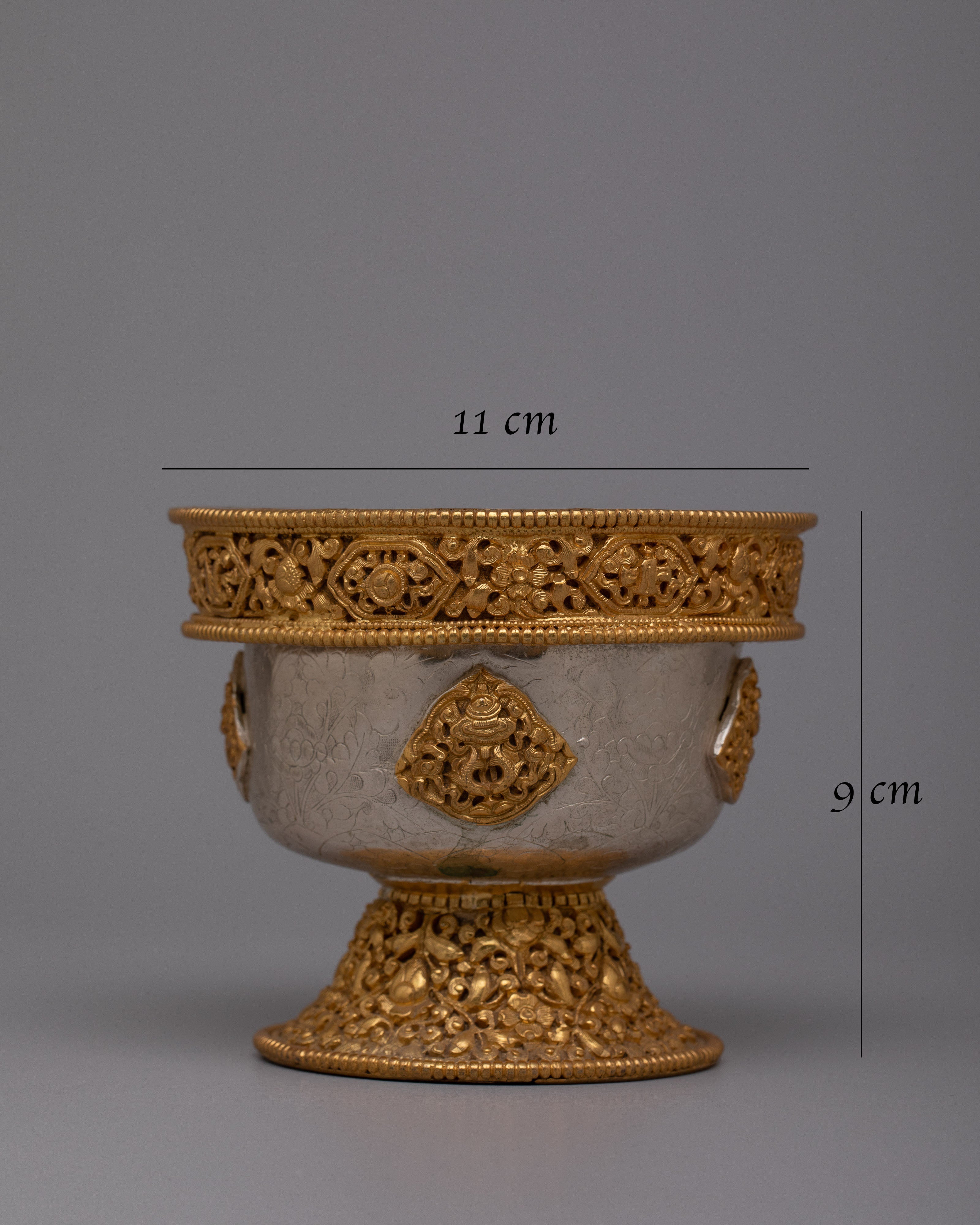 Buddhist Ritual Seven Water Offerings Bowls | Embrace Sacred Tradition and Spiritual Devotion