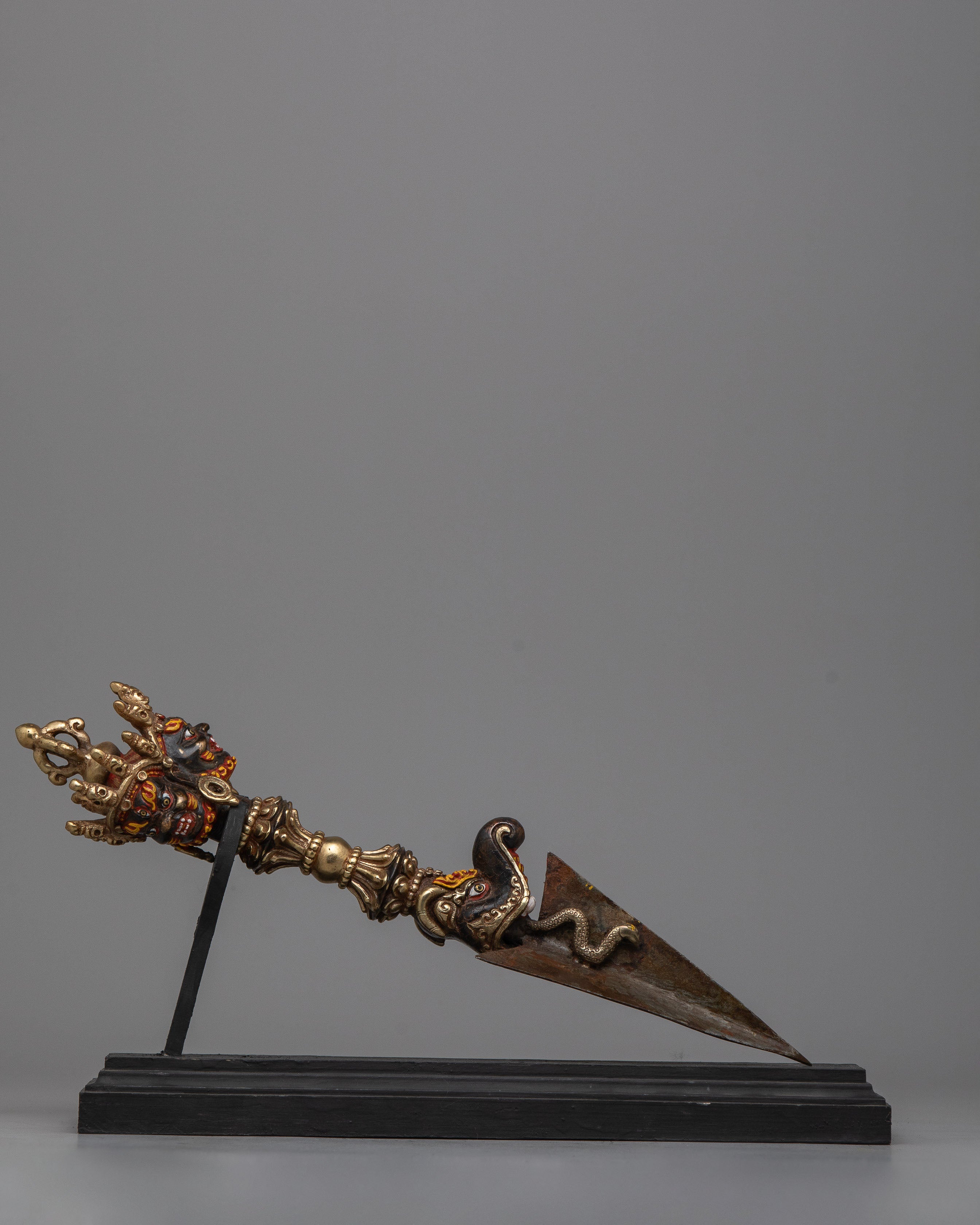 3 Side Face Meditation Tibetan Dagger | Enhance Your Meditation Practice with Symbolic Artistry