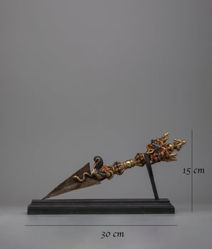 3 Side Face Meditation Tibetan Dagger | Enhance Your Meditation Practice with Symbolic Artistry