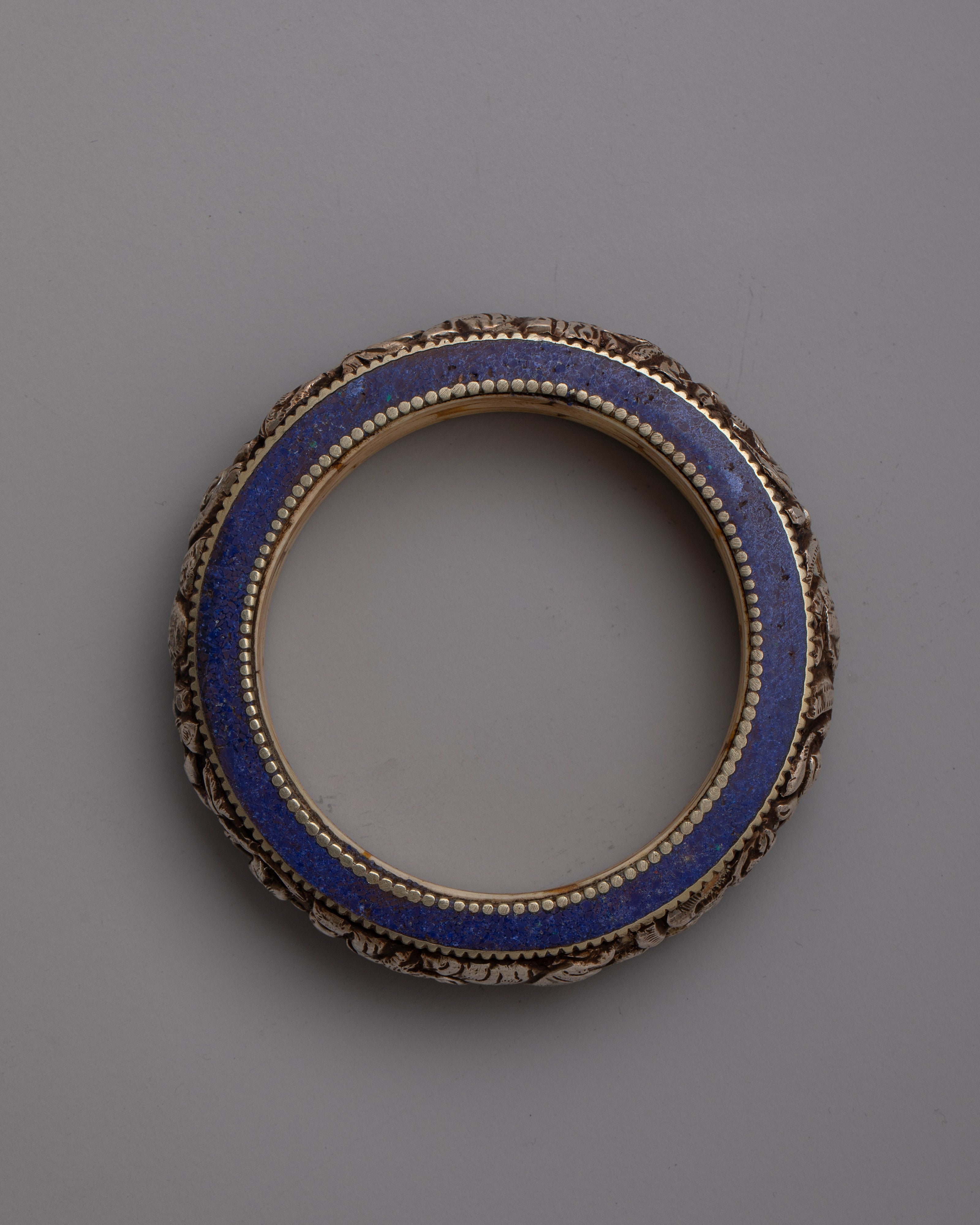 Silver Tibetan Bracelet Bangle | Handcrafted Beauty Inspired by Himalayan Tradition
