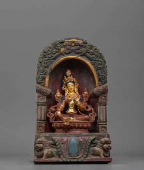 sacred-green-tara-with-throne