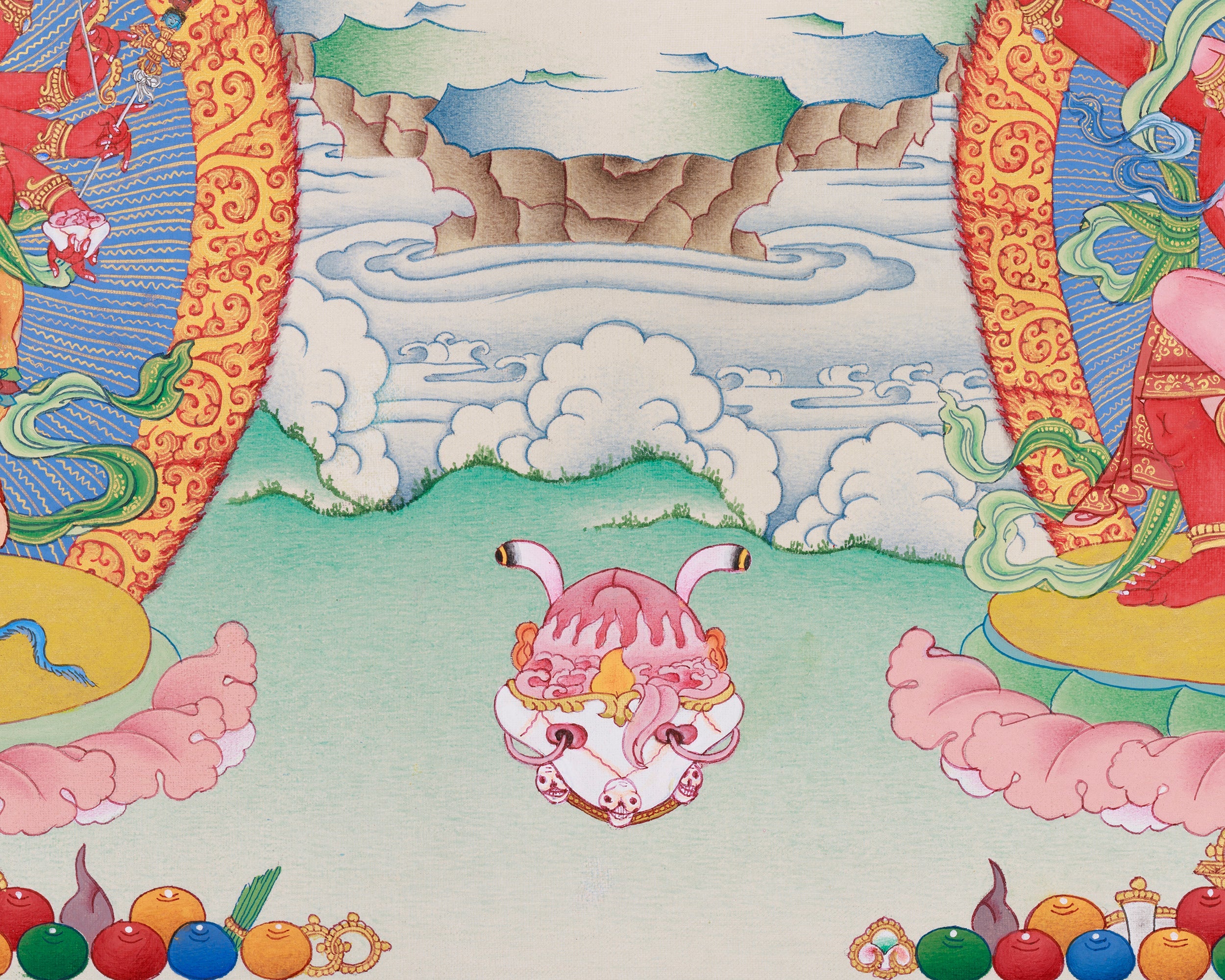 Kurkulla With Ganesha and Takiraja | The Divine Trio of Wisdom, Prosperity, and Spiritual Protection