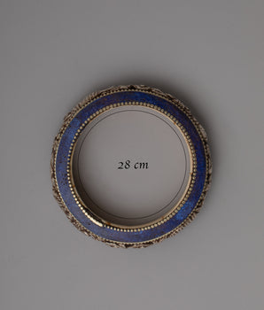 Tibetan Silver Bangle Lapis Lazuli | Exquisite Jewelry Inspired by Himalayan Heritage