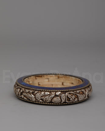 Round Silver Bangle