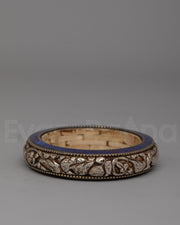 Round Silver Bangle