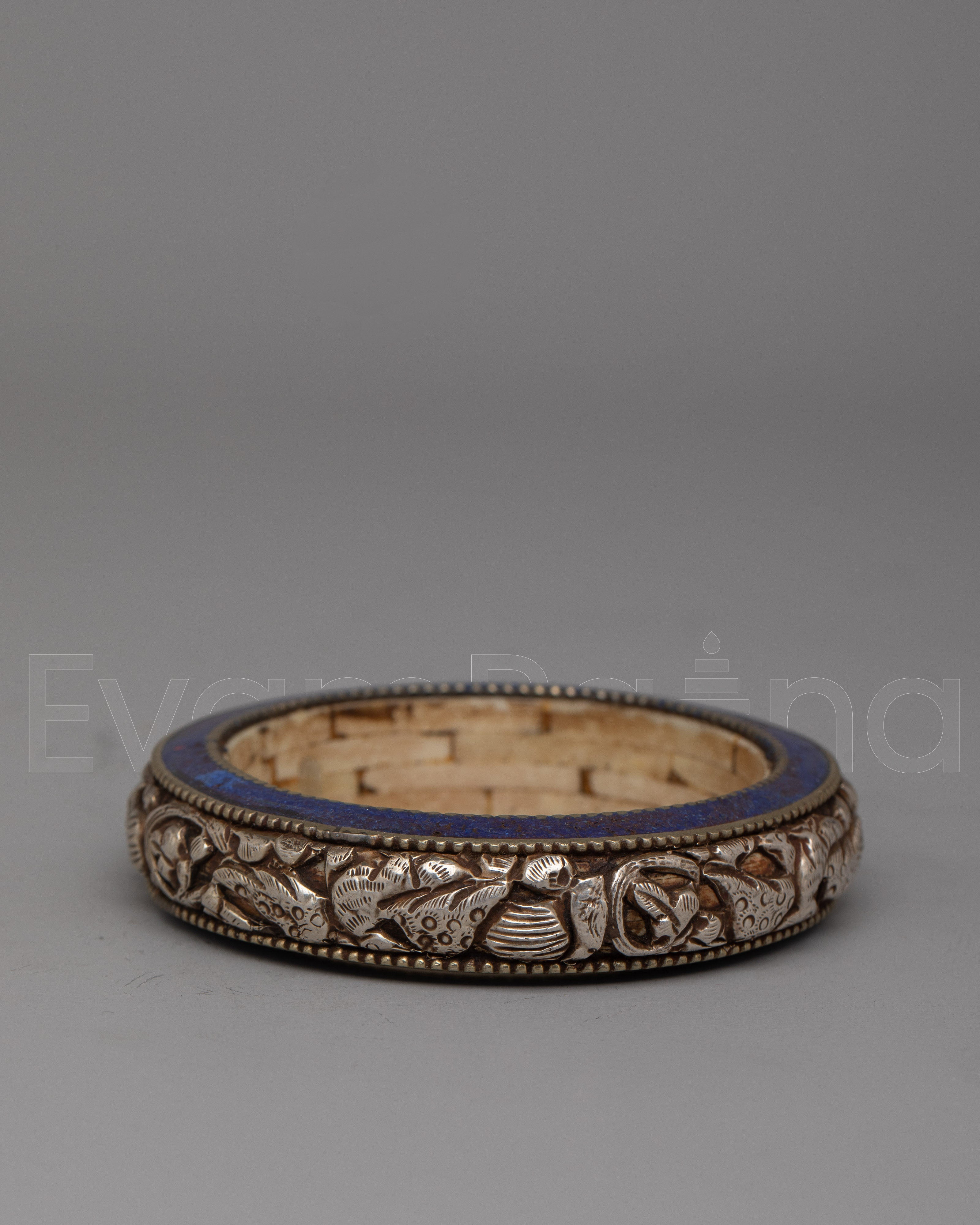 Round Silver Bangle