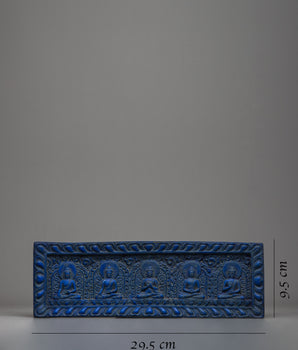 Dhyani Buddha Fiber Wall Hanging | Serene Spiritual Presence for Home Decor