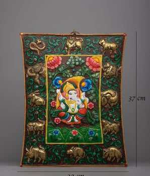 Ganesh Brass Wall Hanging | Divine Blessings for Home Decor