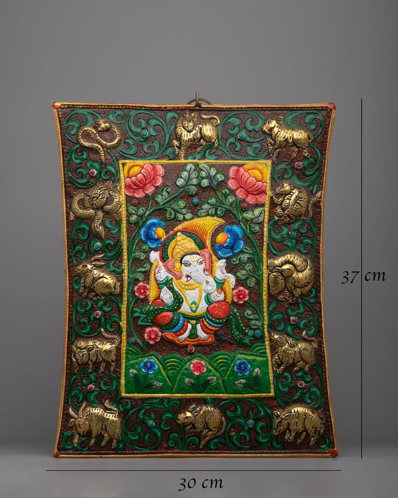 Ganesh Brass Wall Hanging | Divine Blessings for Home Decor