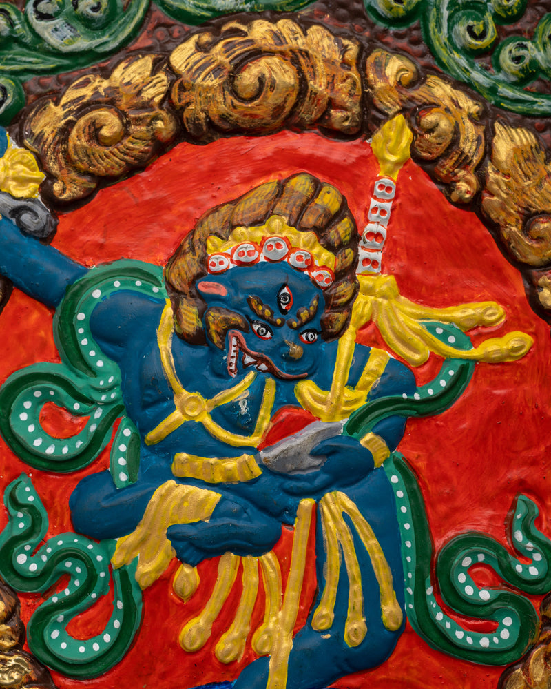 Vajravarahi Metal Thanka Wall Hanging | Symbol of Divine Feminine Energy and Spiritual Power