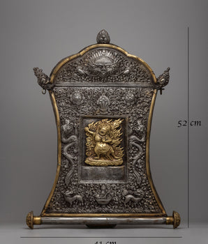 Iron Mahakala Metal Thanka | Powerful Symbol of Protection and Spiritual Strength