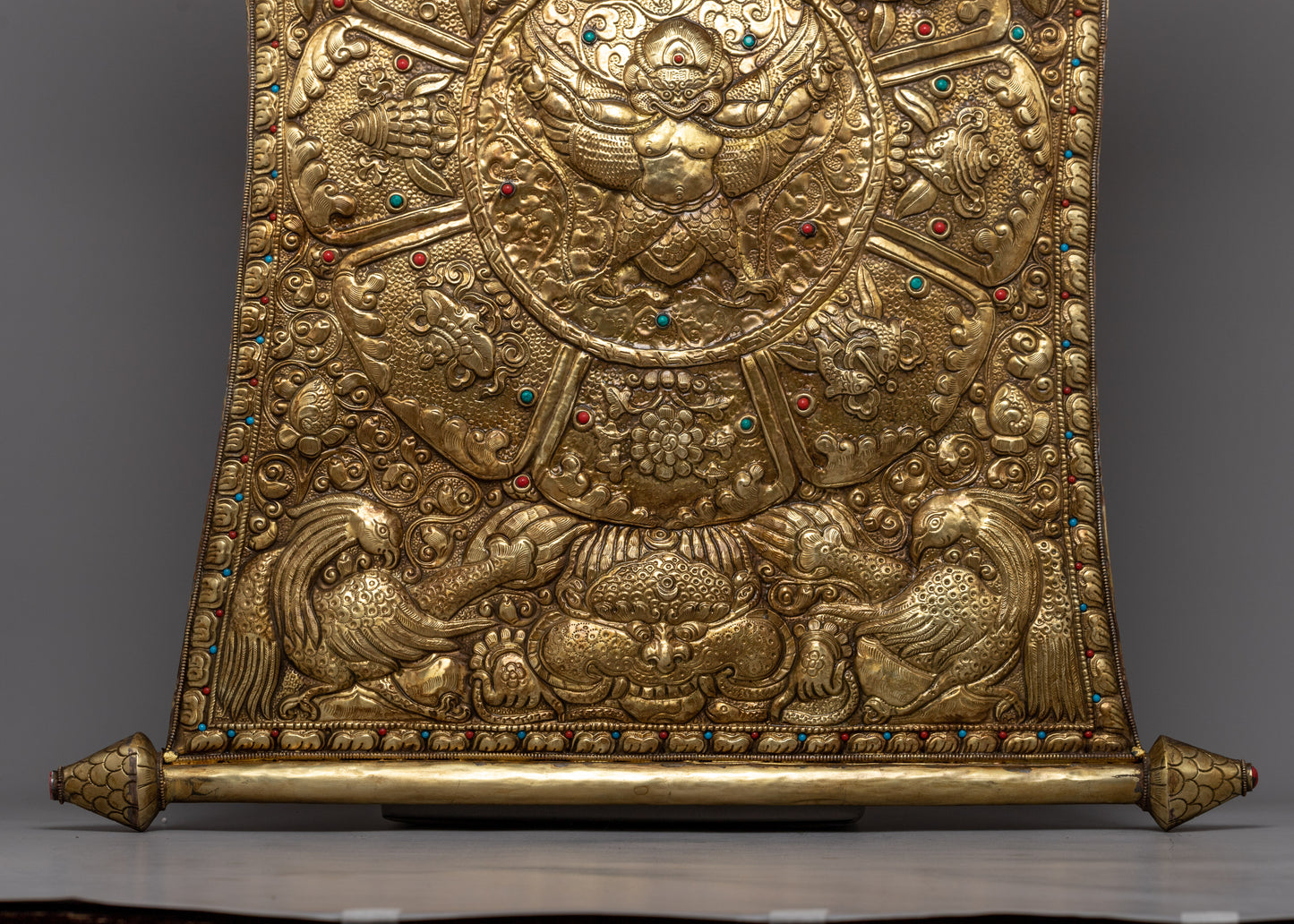 Garuda Brass Metal Thanka | Majestic Symbol of Divine Protection and Power