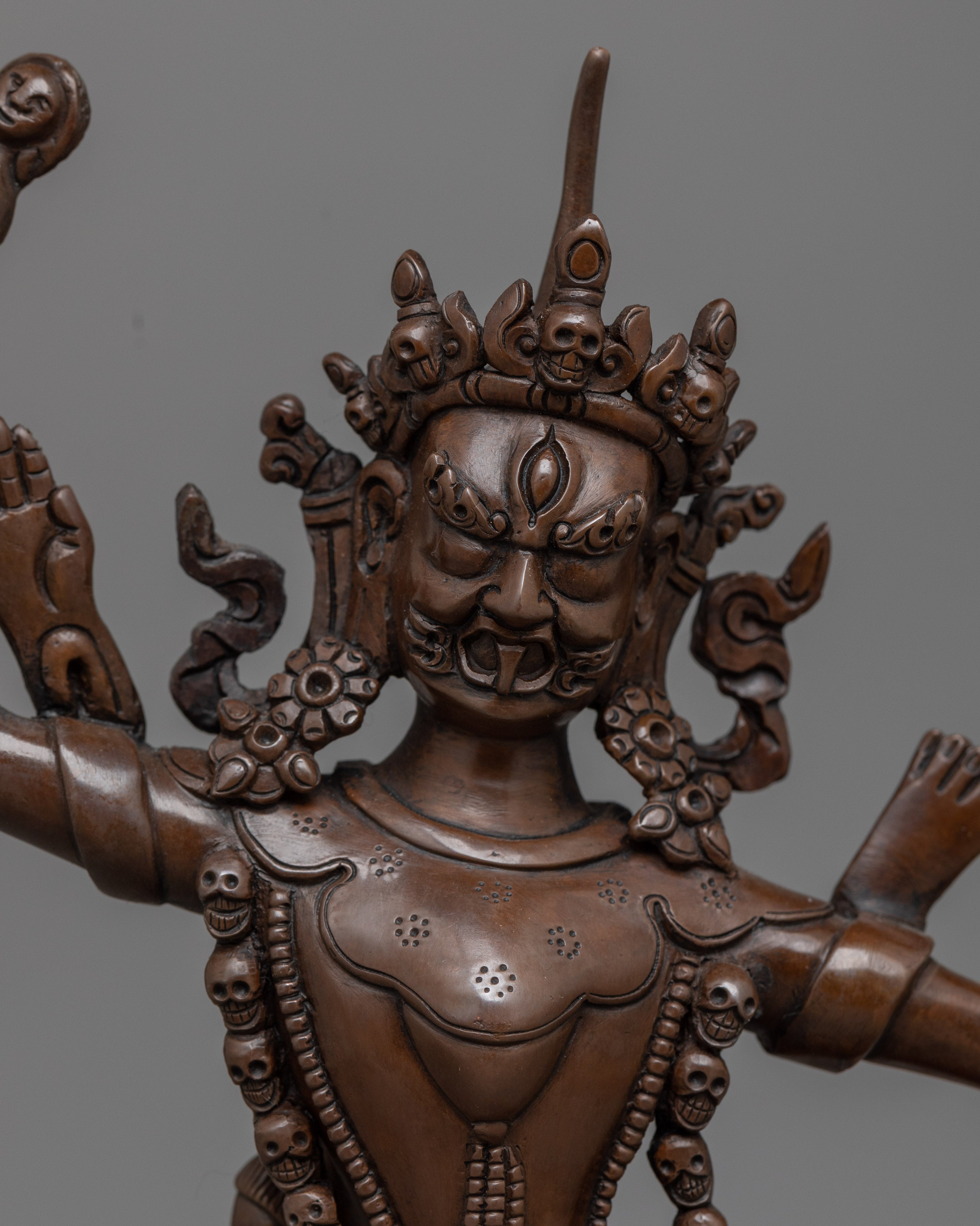 Three Dharmapalas Set | Handcrafted Guardians of Dharma