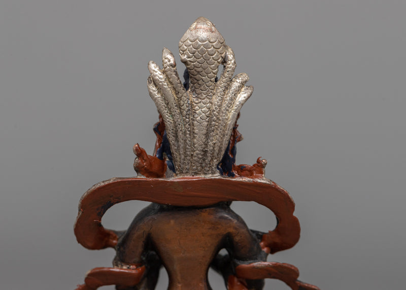 Machine Made Naga Queen Statue | Graceful Presence in Copper and Silver