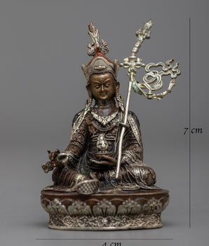Master Guru Rinpoche Statue | Copper Form Enriched with 24K Gold Finish