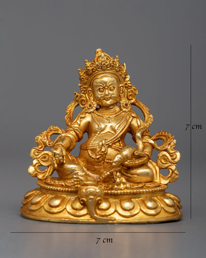 Wealth Deity Machine Made Dzambhala Statue | Symbol of Wealth and Prosperity Crafted with Precision