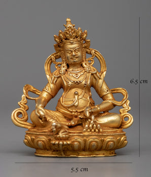Small Sized Dzambhala Statue | Symbol of Prosperity in Compact Elegance