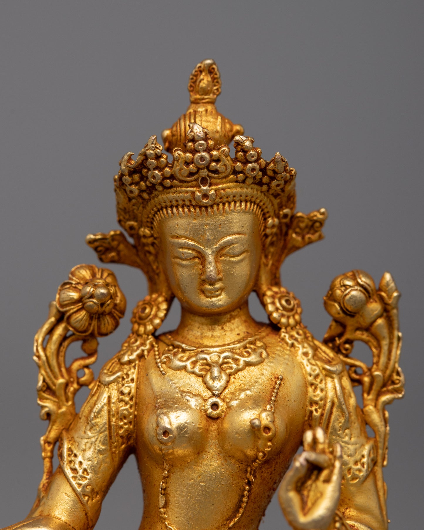 Machine-Made Green Tara Statue | Divine Protection, and Compassion