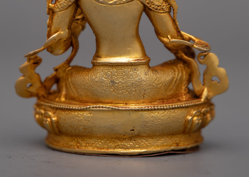 Machine-Made Green Tara Statue | Divine Protection, and Compassion