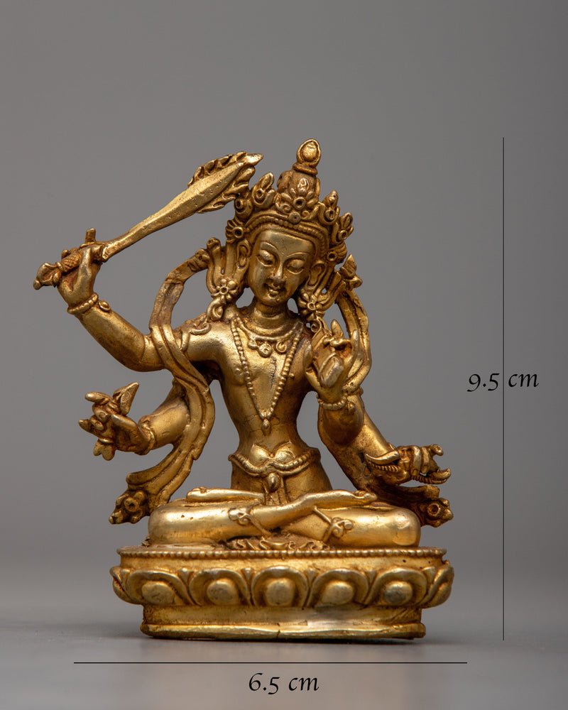 Machine Made Manjushri Statue |  Craftsmanship Radiating Wisdom and Enlightenment