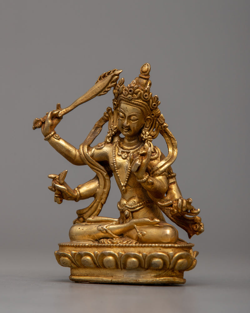 Machine Made Manjushri Statue |  Craftsmanship Radiating Wisdom and Enlightenment