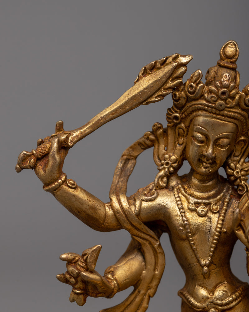 Machine Made Manjushri Statue |  Craftsmanship Radiating Wisdom and Enlightenment