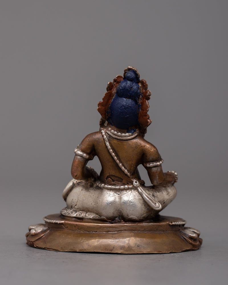 Dzambhala Copper Oxidized Statue | Serene Representation of the Wealth Deity