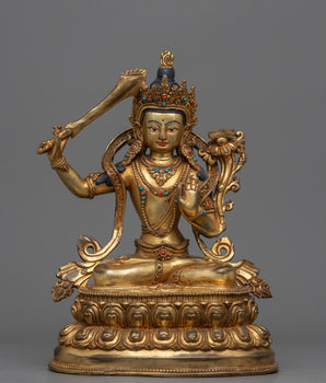 9.4" Manjushri Statue 