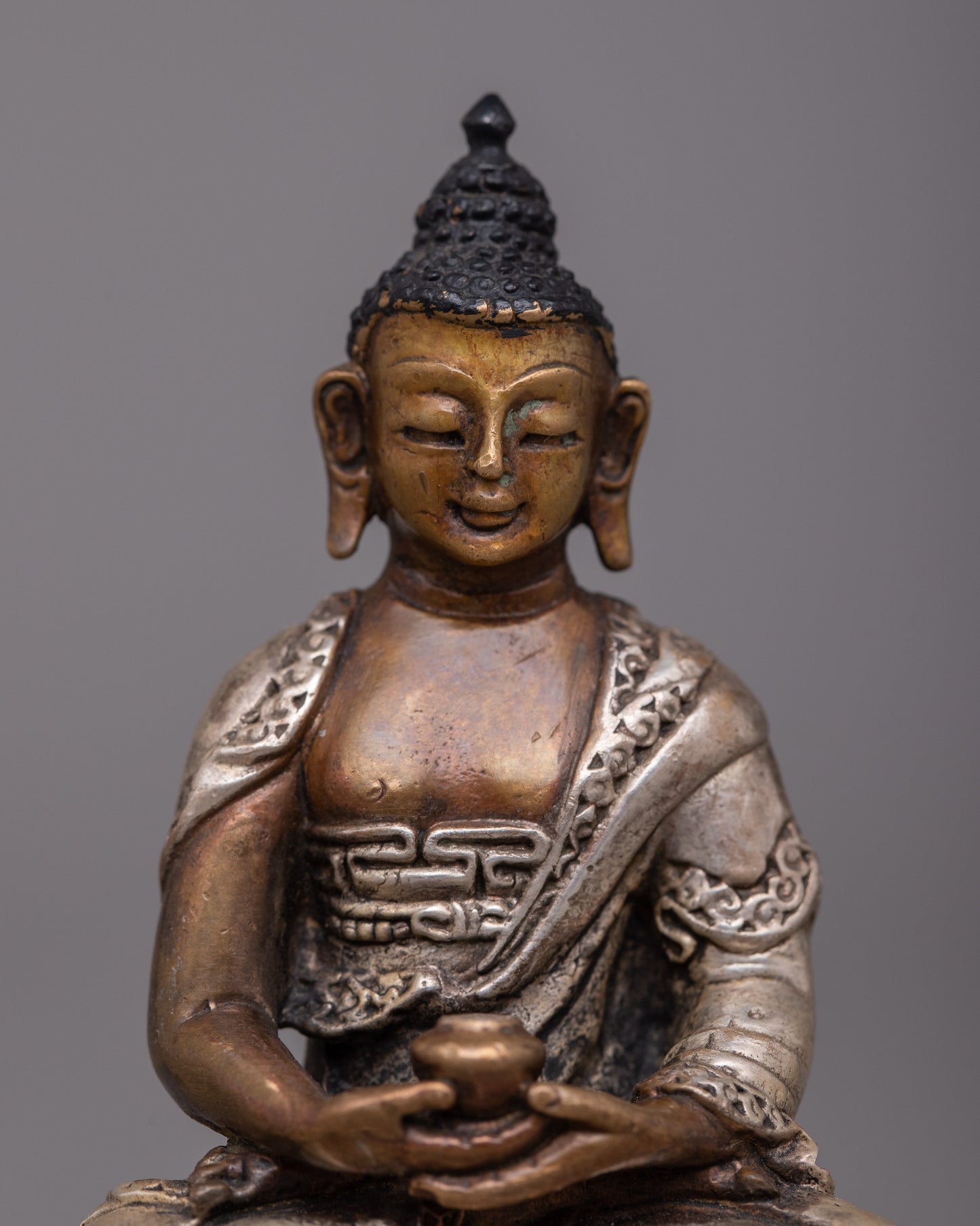 Copper Amitabha Buddha Statue | Buddha of Infinite Light, Crafted in Copper