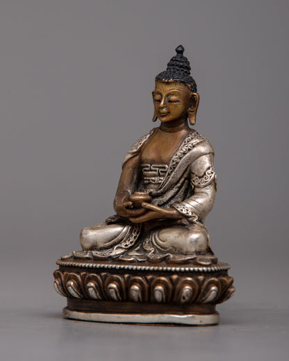 Copper Amitabha Buddha Statue | Buddha of Infinite Light, Crafted in Copper