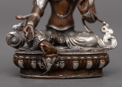 Machine Made Green Tara Goddess Statue | Exquisite Representation of the Himalayan Art