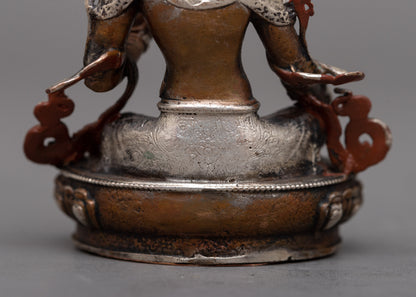 Machine Made Green Tara Goddess Statue | Exquisite Representation of the Himalayan Art